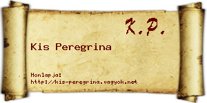 Kis Peregrina névjegykártya
